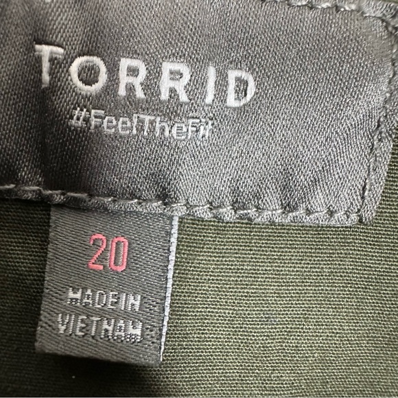 Torrid Romper Twill Deep Depths Utility Button Front Cargo - Picture 8 of 11